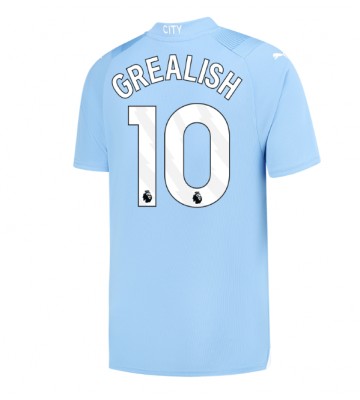 Manchester City Jack Grealish #10 Replica Home Stadium Shirt 2023-24 Short Sleeve